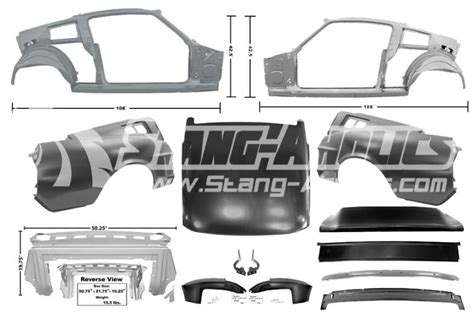 1968 mustang sheet metal|ford mustang body panels.